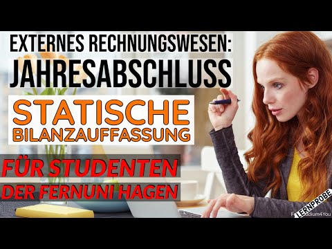 Externes Rechnungswesen: Statische Bilanzauffassung - Fernuni Hagen