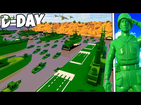 Largest Green Army Men D-DAY BEACH INVASION Ever...
