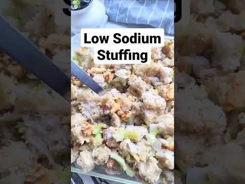 Low Sodium Stuffing/Dressing Recipe for Thanksgiving #shorts #lowsodium