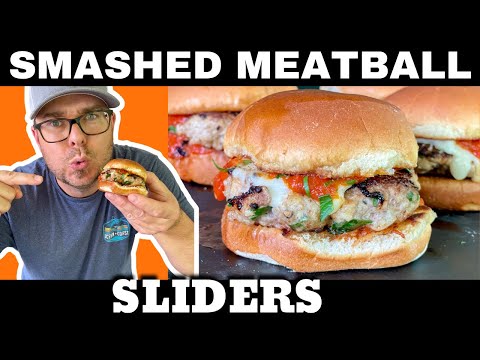 These SMASHED Homemade Meatball Sliders May Be Your New Favorite Griddle Sliders Recipe!