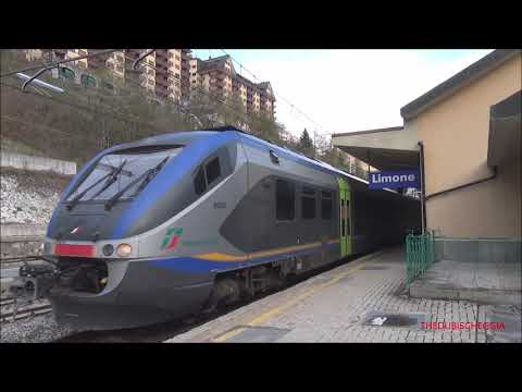 REGIONALE MINUETTO D. CON ARRIVO E PARTENZA DALLA STAZIONE DI LIMONE Pte. (CN) DOM. 24 - 4 - 2022.