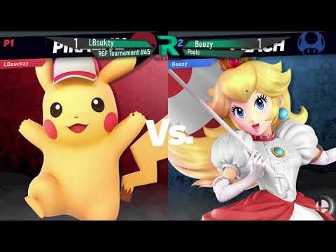 RGF Tournament #45 | LBsukzy (Pikachu) vs. Beezy (Captain Falcon, Peach) | SSBU Pools