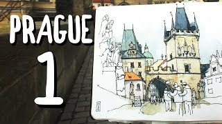 SKETCHING IN THE OLD CITY OF PRAGUE (PART ONE)