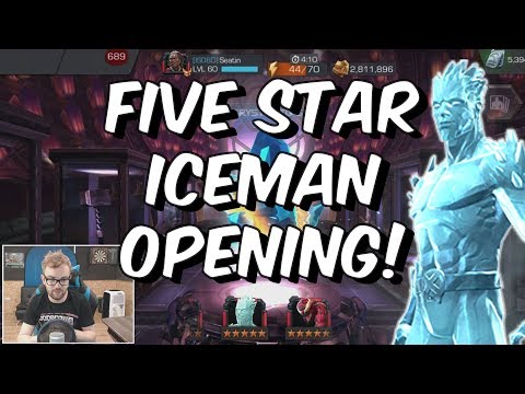 Five Star Iceman Crystal Opening - Marvel Contest Of Champions