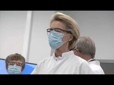 Ursula von der Leyen visits Pfizer Global Manufacturing site in Puurs, Belgium