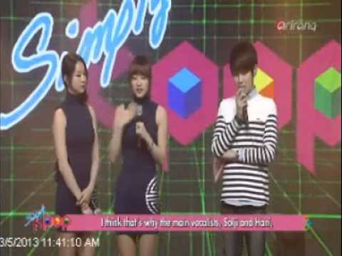 20130305 Simply K-Pop E52 - Hanbyul (Led apple) MC Cut + Q&A with DASONI