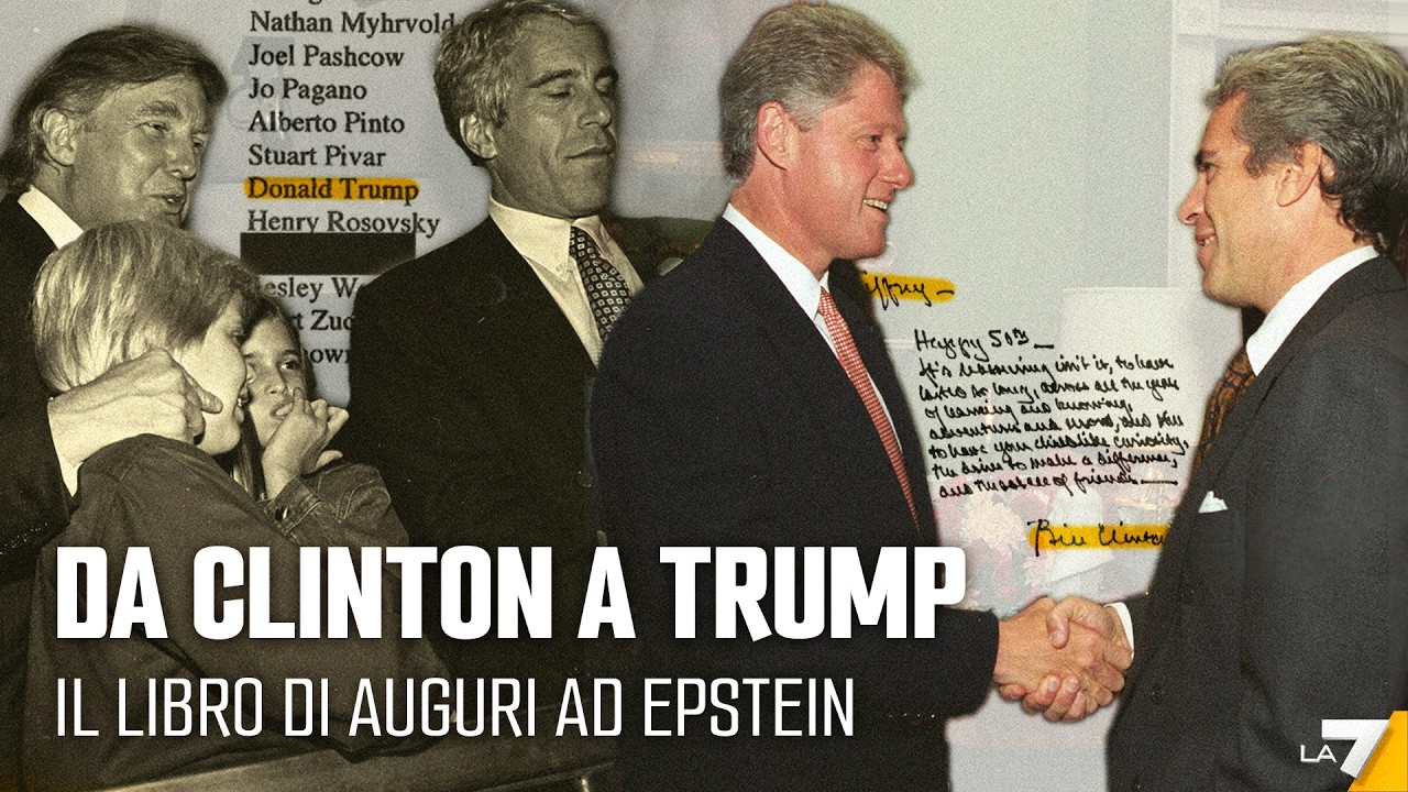 Da Clinton a Trump: il libro di auguri per Epstein