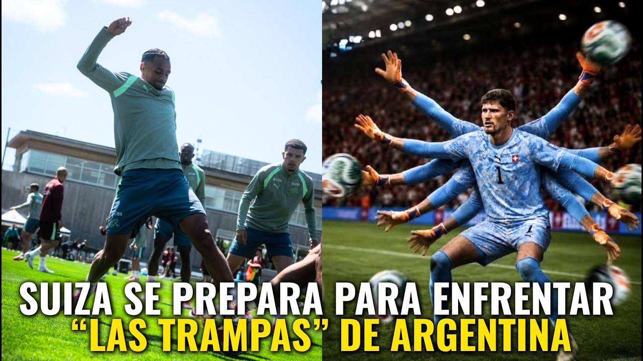 SUIZA se está PREPARANDO con UN ENTRENADOR de TRES BRAZOS y CALCULANDO que LE EXPULSEN a 3 JUGADORES