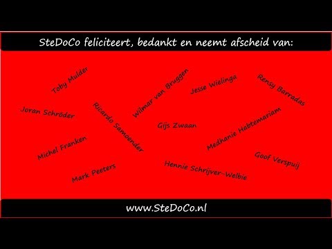 SteDoCo 1 - einde seizoen 2018/2019 - Afscheid en meer