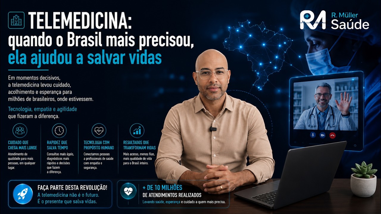 🏥 TELEMEDICINA: quando o Brasil mais precisou, ela ajudou a salvar vidas 