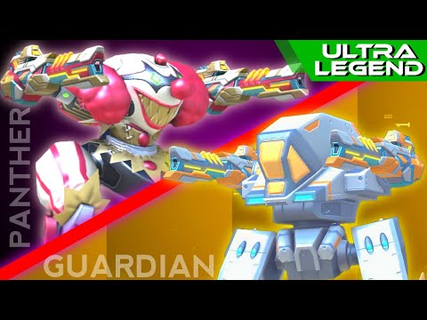 Guardian with EM Rifle 16 VS Panther with EM Rifle 16 | Who Wins? 🤔 Mech Arena | ULTRA LEGEND Virals