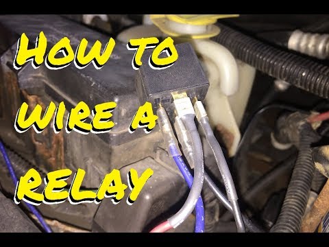 How to WIRE A RELAY to a switched circuit for auxiliary lights