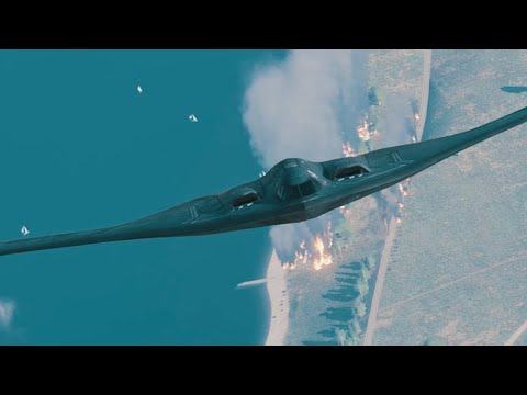 B-2 bombers dropped 1,600 bombs on North Korea.