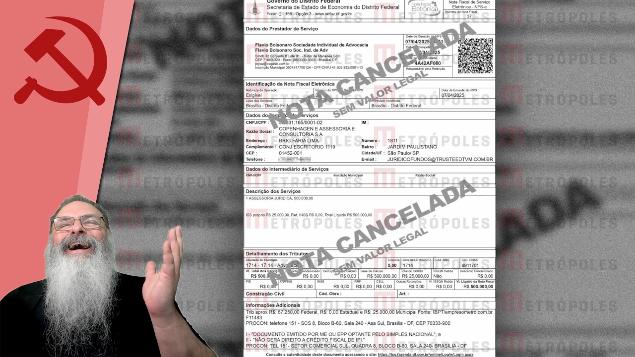 GOVERNO vaza NOTA CANCELADA SEM VALOR LEGAL para TENTAR FORJAR ligação de FLÁVIO com VORCARO