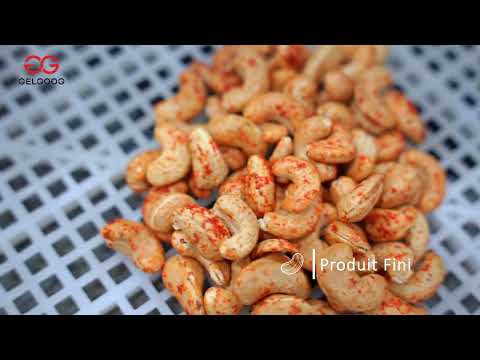 Ligne de production de noix de cajou grillées au piment