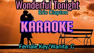Download lagu WONDERFUL TONIGHT KARAOKE Female Vocal Wanita... mp3