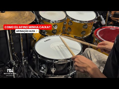 Nathan Novais - Como afinar minha caixa? - Afinação Alta #drummer #drumsticks #music 