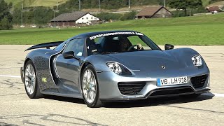 Porsche 918 Spyder Weissach Package - Driving on the road & Drag Racing!