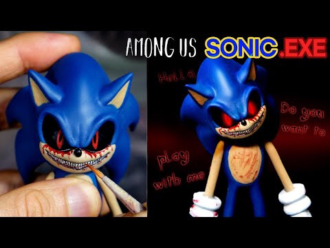 Making Real SONIC.EXE Among us Impostor Kill Sculpture Timelapse