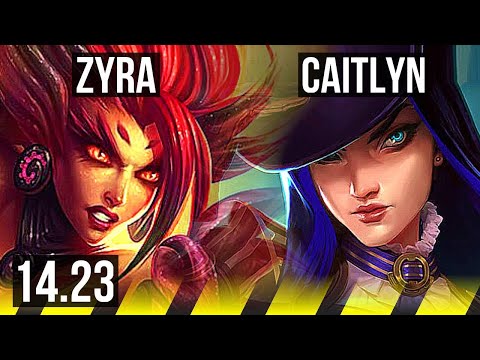 ZYRA & Veigar vs CAITLYN & Karma (ADC) | NA Grandmaster | 14.23