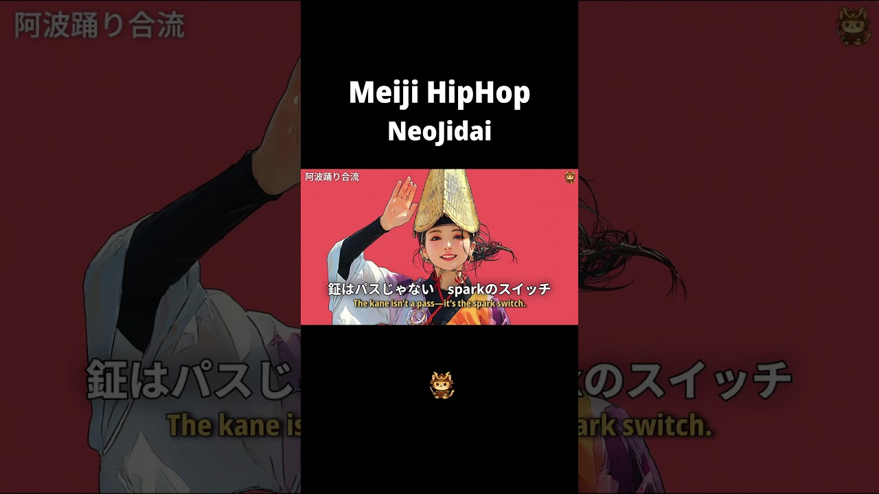 踊る阿呆に見る阿呆。なら乗らなきゃ損する極上ビート🏮 #明治ヒップホップ #NeoJidai #阿波踊り #meijihiphop #aimusic