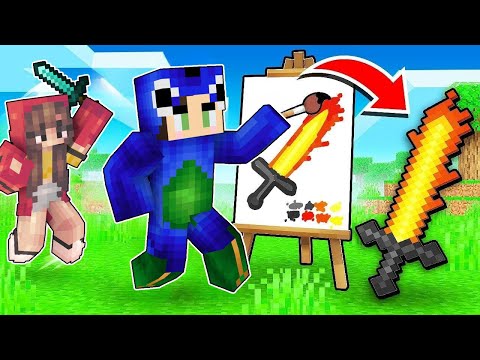 Speedrunner VS Hunter But Whatever I Draw, I Get in Minecraft ft @AyushMore