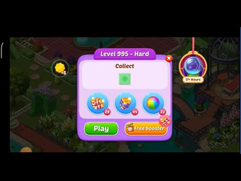 Matchington Mansion Level 995 - Hard Level - My No Booster Level / iOS/ Android