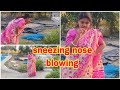 Sneezing And Nose Blowing Challenge Video
