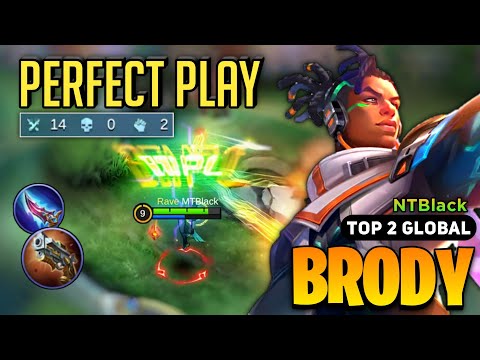 PERFECT! Brody Best Build 2023 [ Brody Top Global Gameplay ] By MTBlack - Mobile Legends