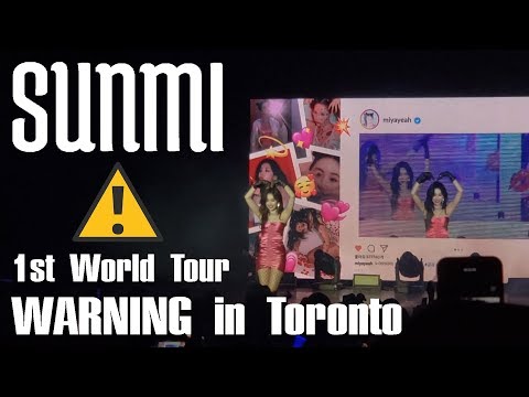 【Ky】SUNMI #WARNINGinTOR World Tour Concert Fancams(Including FULL Fancam of "NOIR"!!)