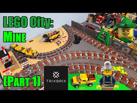 LEGO City - Mine MOC - Part 1 - TrixBrix Narrow Gauge Track 4204 ⛏🏙🏹