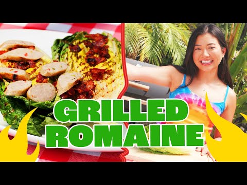GRILLED ROMAINE Chicken Bacon Ranch Salad Recipe | Bussin Eats