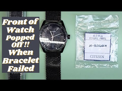 Restoring a Citizen Eco-Drive E111 Wristwatch. Damaged Crystal and Bracelet