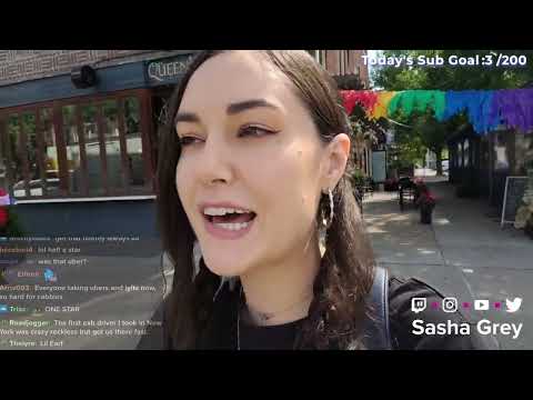 Sasha Grey VOD 10/June/2022 - NYC IRL with @andymilonakis
