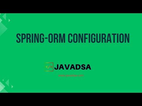 Spring Orm Configuration