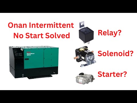 Cummins Onan 12kW Diesel Generator RV QD 12500 12.5HDKCB-11506 Intermittent Random No Start FIXED!