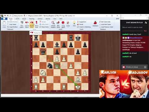 Lecția 170 BB: Cupa FTX Crypto,  Magnus Carlsen vs Teimour Radjabov , semifinale