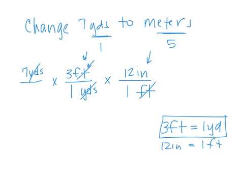 Video of converting yards to meters