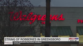 Law enforcement investigating string of robberies in Greensboro