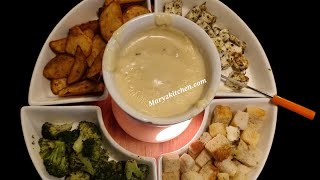 How to make cheese fondue at home / Homemade fondue recipe / Cheesy fondue recipe/Italian recipe