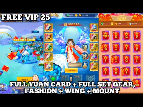 Legend Of Young Heroes H5 - VIP 25 + Free Yuan Card + Fashion + Mount & Wing
