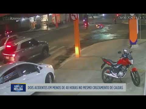 Dois acidentes em menos de 48 horas acendem alerta em cruzamento de Caldas Novas