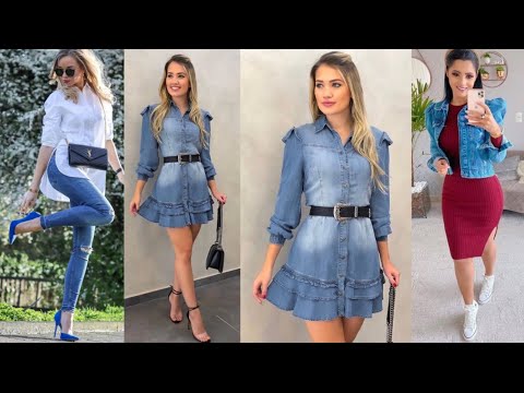 Moda!! COMO LUCIR ELEGANTE O CASUAL CON MEZCLILLA MODA Y TENDENCIAS 2022 OUTFITS DE MODA 2022