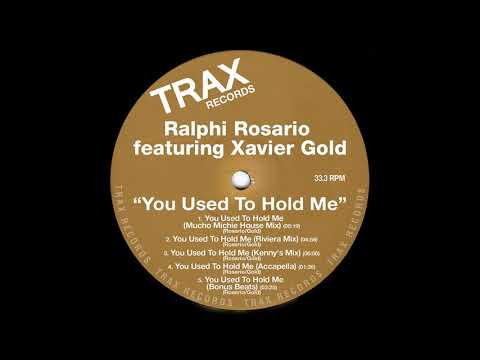 Ralphi Rosario Featuring Xaviera Gold ● You Used To Hold Me (Accapella) [HQ]