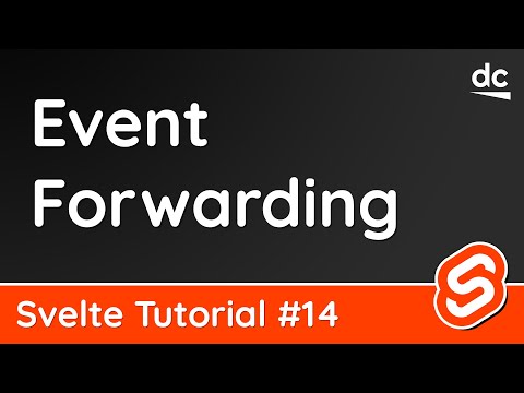 Event Forwarding Svelte Tutorial 14