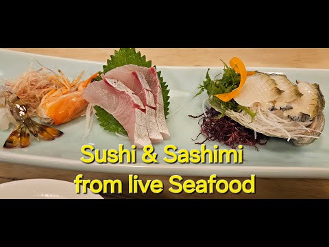 Sushi & Sashimi 😋 Directly from the Fish Tank (Fukuoka) 2024
