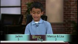 Jaden Wilkins Presidential Whiz Kid plays Presidential Trivia Game With Marcus and Lisa