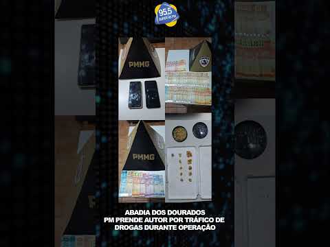 ABADIA DOS DOURADOS – PM PRENDE AUTOR POR TRÁFICO DE DROGAS