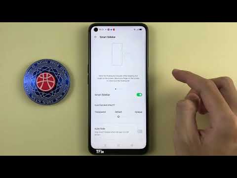 How to split the screen with smart sidebar on OPPO A54 Android 11