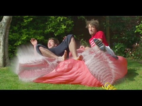 Watch as giant 6ft water balloon breaks in slow motion